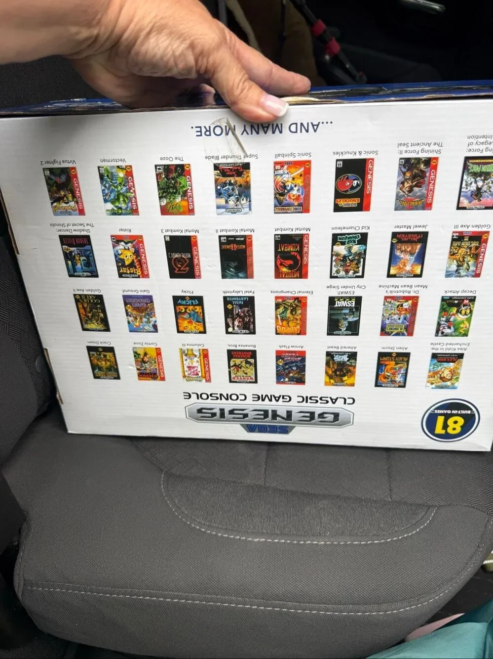 SEGA Genesis Classic Game Console AtGames 81 Built-In Games Complete in Box Test